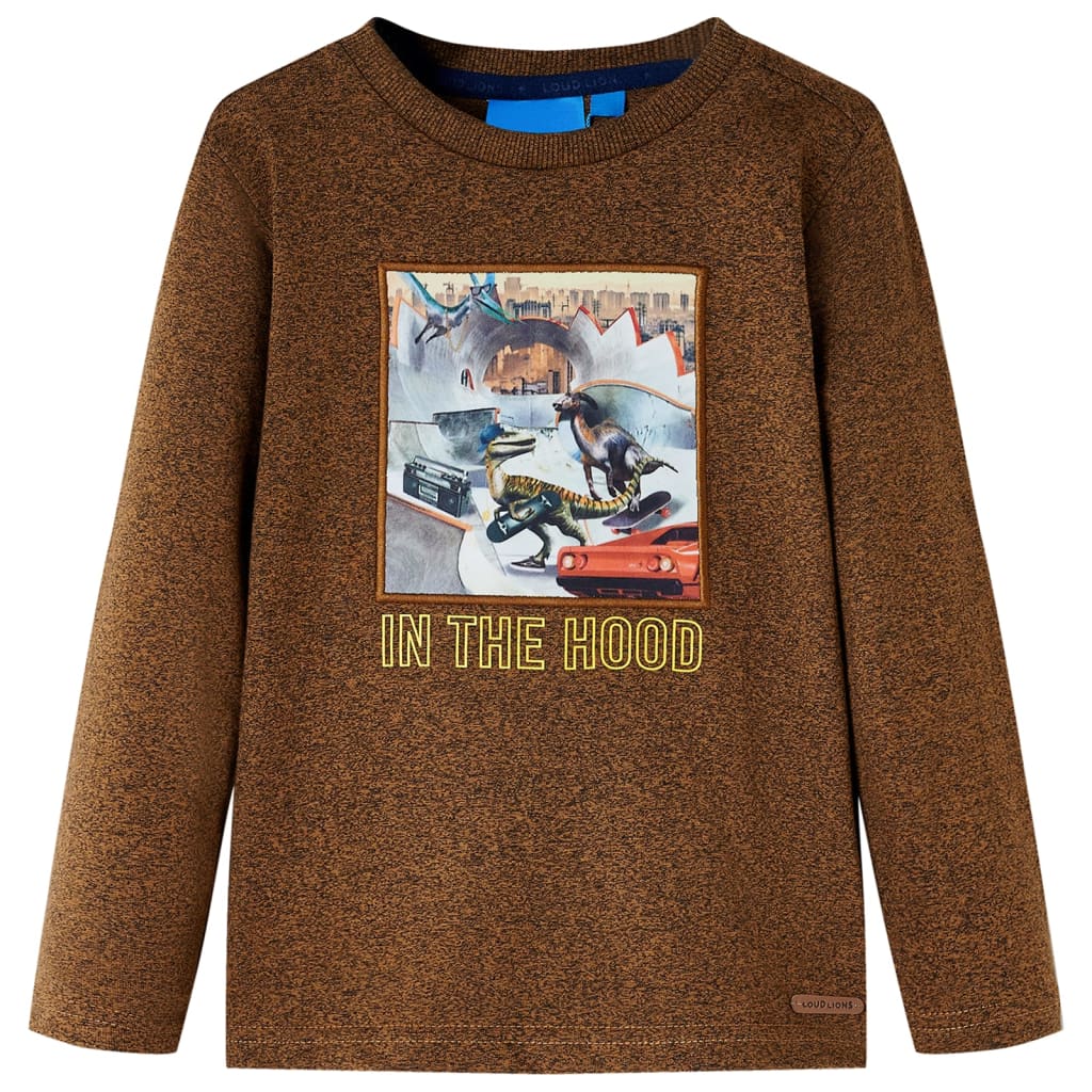 Kinder-Langarmshirt Melange 116