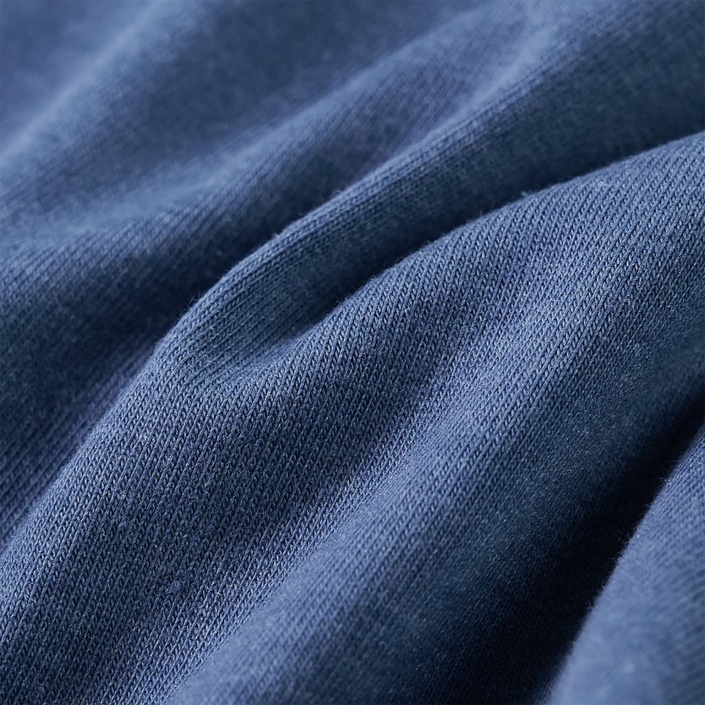 Kinder-Langarmshirt Blau Melange 128