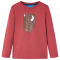 Kinder-Langarmshirt Dunkel 140