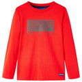 Kinder-Langarmshirt Rot 116