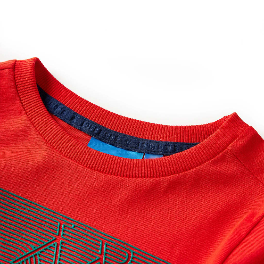Kinder-Langarmshirt Rot 116