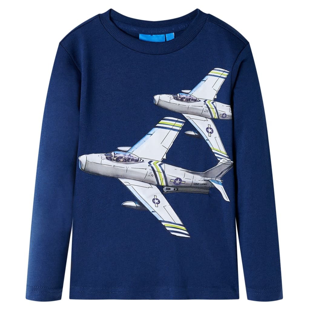 Kinder-Langarmshirt Dunkel 104