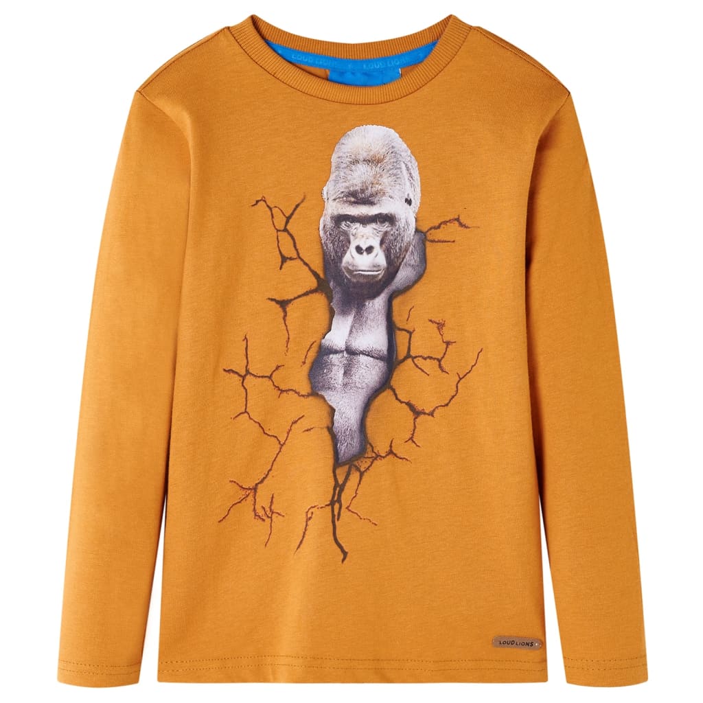 Kinder-Langarmshirt Petrolblau 104