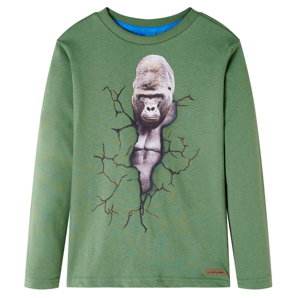 Kinder-Langarmshirt Petrolblau 104