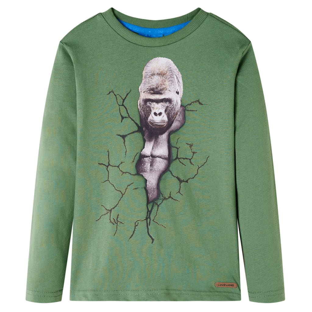 Kinder-Langarmshirt Petrolblau 104
