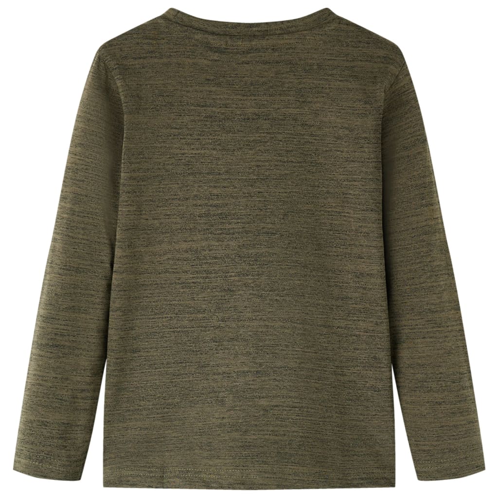 Kinder-Langarmshirt Dunkles Melange 104