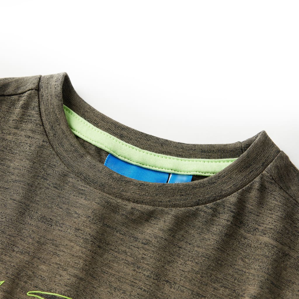 Kinder-Langarmshirt Dunkles Melange 104