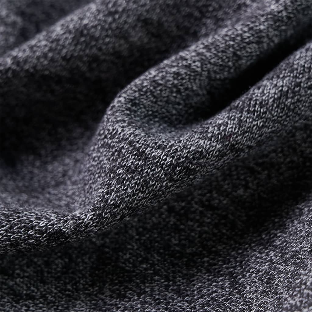 Kinder-Kapuzenpullover Mit Reißverschluss Grau Melange 92