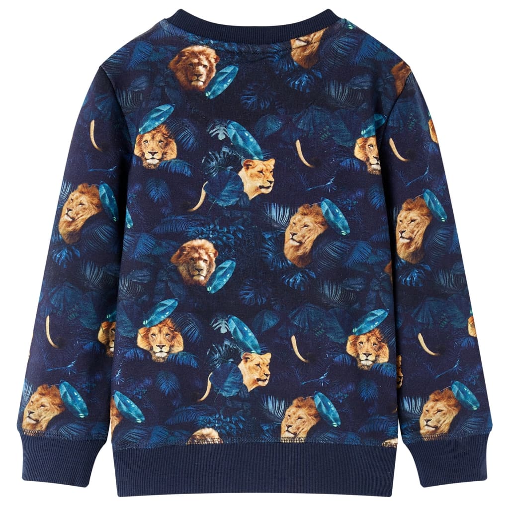 Kinder-Sweatshirt Marineblau 128