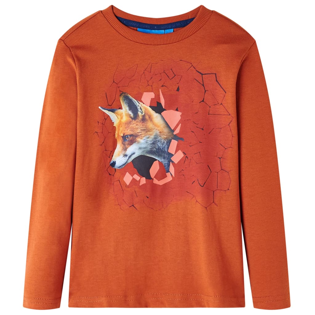 Kinder-Langarmshirt Dunkelblau 104
