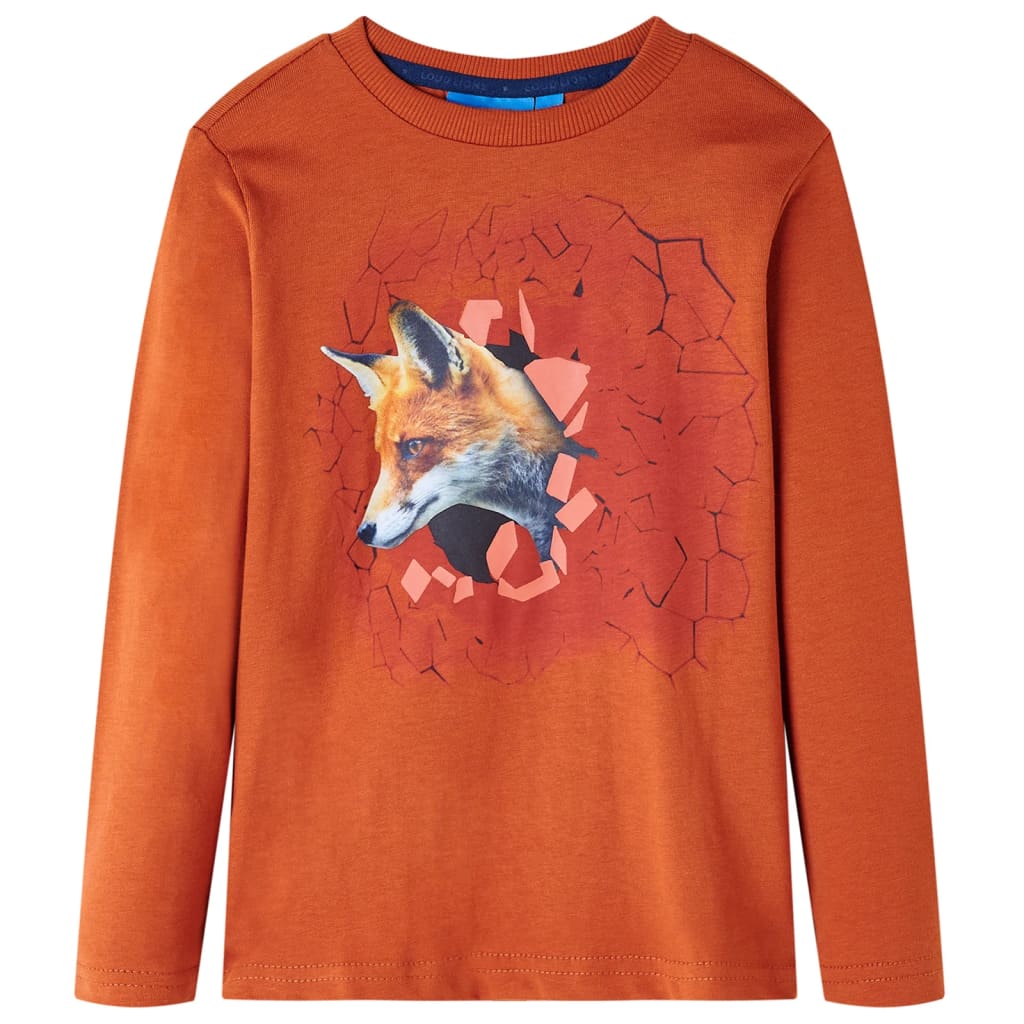 Kinder-Langarmshirt Dunkelblau 104