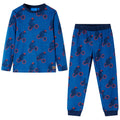 Kinderpyjama Mit Langen Ärmeln Petrolblau 104