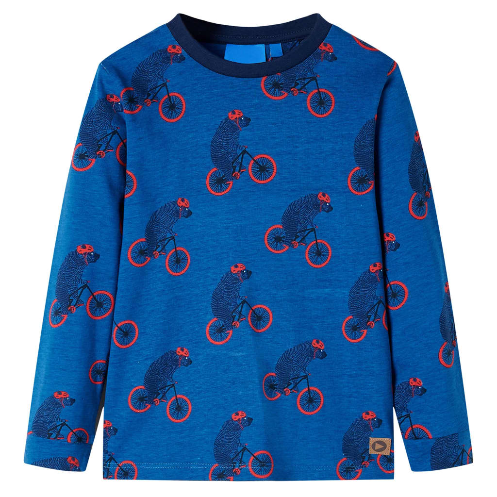 Kinderpyjama Mit Langen Ärmeln Petrolblau 104