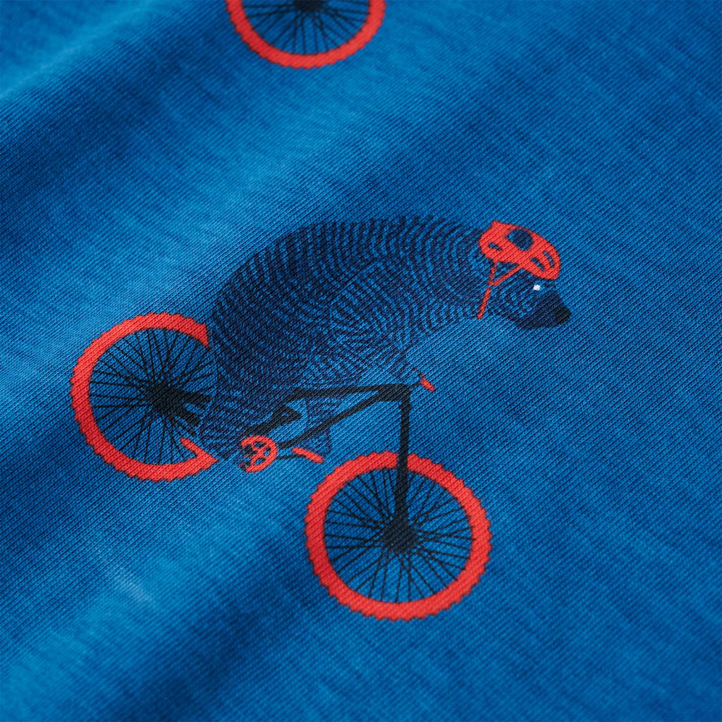 Kinderpyjama Mit Langen Ärmeln Petrolblau 104