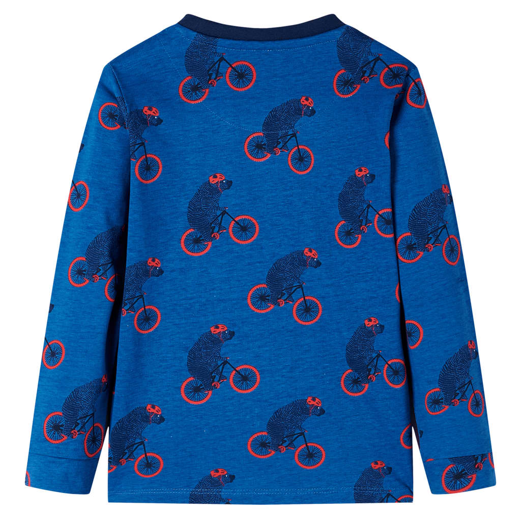 Kinderpyjama Mit Langen Ärmeln Petrolblau 104
