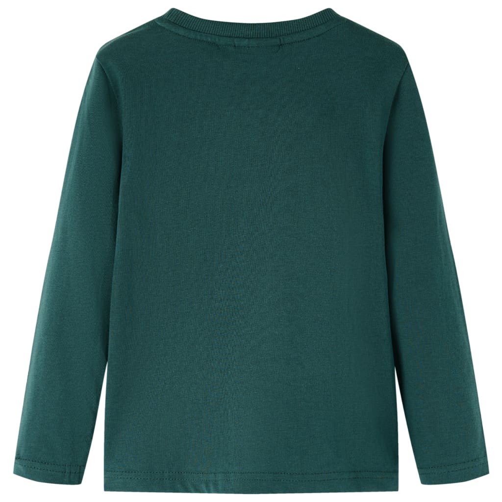 Kinder-Langarmshirt Dunkelgrün 104