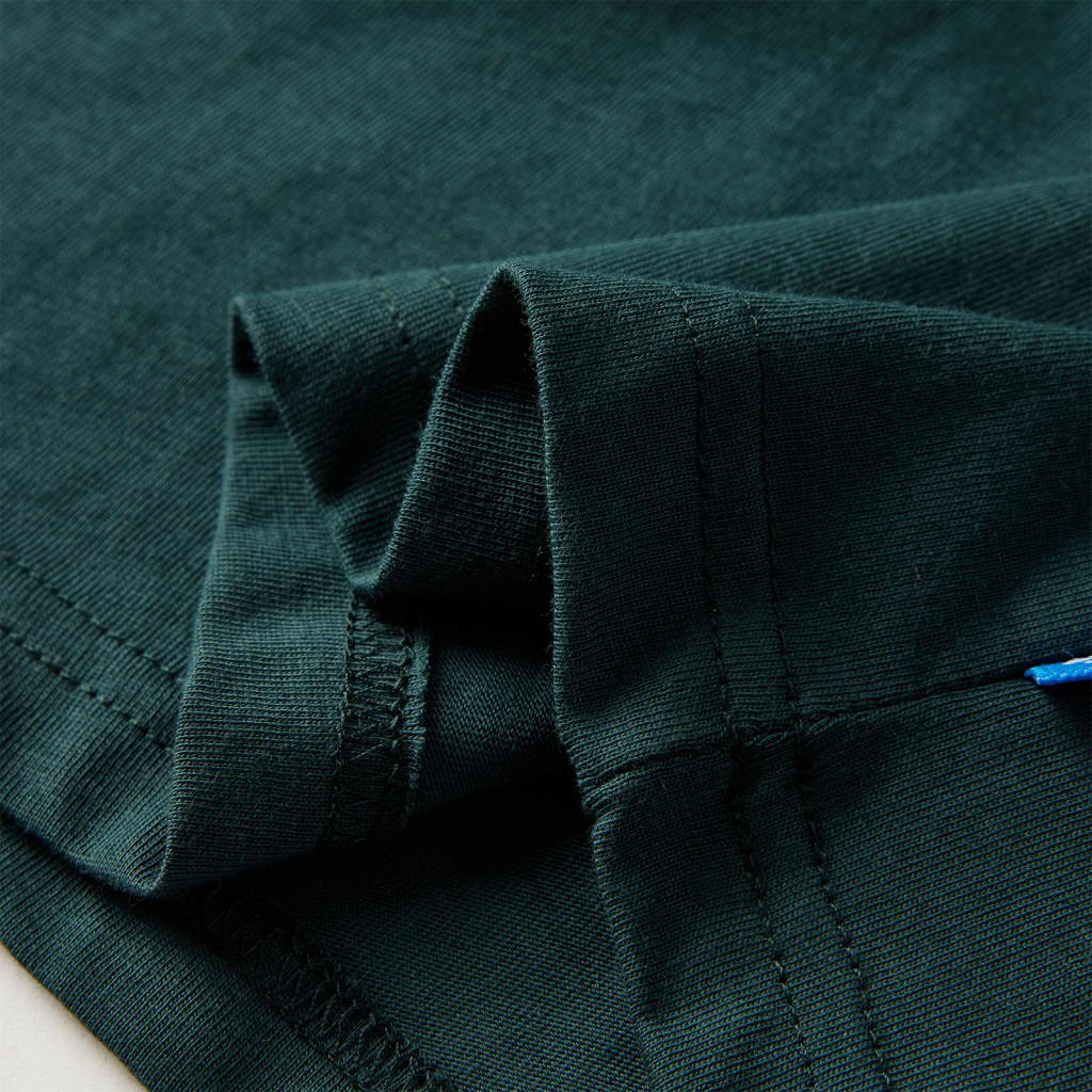 Kinder-Langarmshirt Dunkelgrün 104