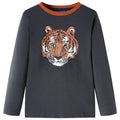 Kinder-Langarmshirt Anthracite 92