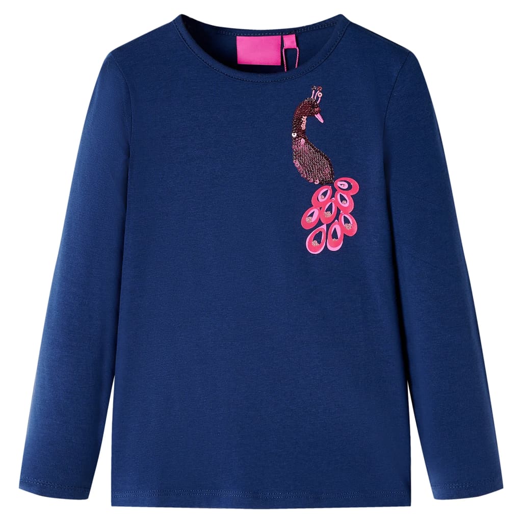 Kinder-Langarmshirt Marine 116