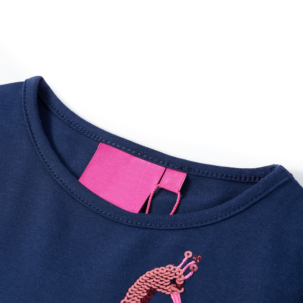 Kinder-Langarmshirt Marine 116