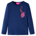 Kinder-Langarmshirt Marine 116