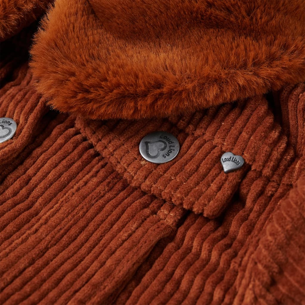 Kinderjacke Cord Cognac 92