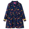 Kinderkleid Mit Langen Ärmeln Marineblau 116