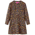 Kinderkleid Mit Langen Ärmeln Marineblau 92