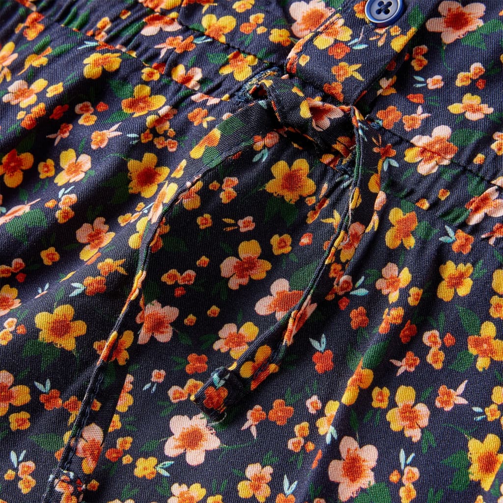 Kinderkleid Mit Langen Ärmeln Marineblau 92
