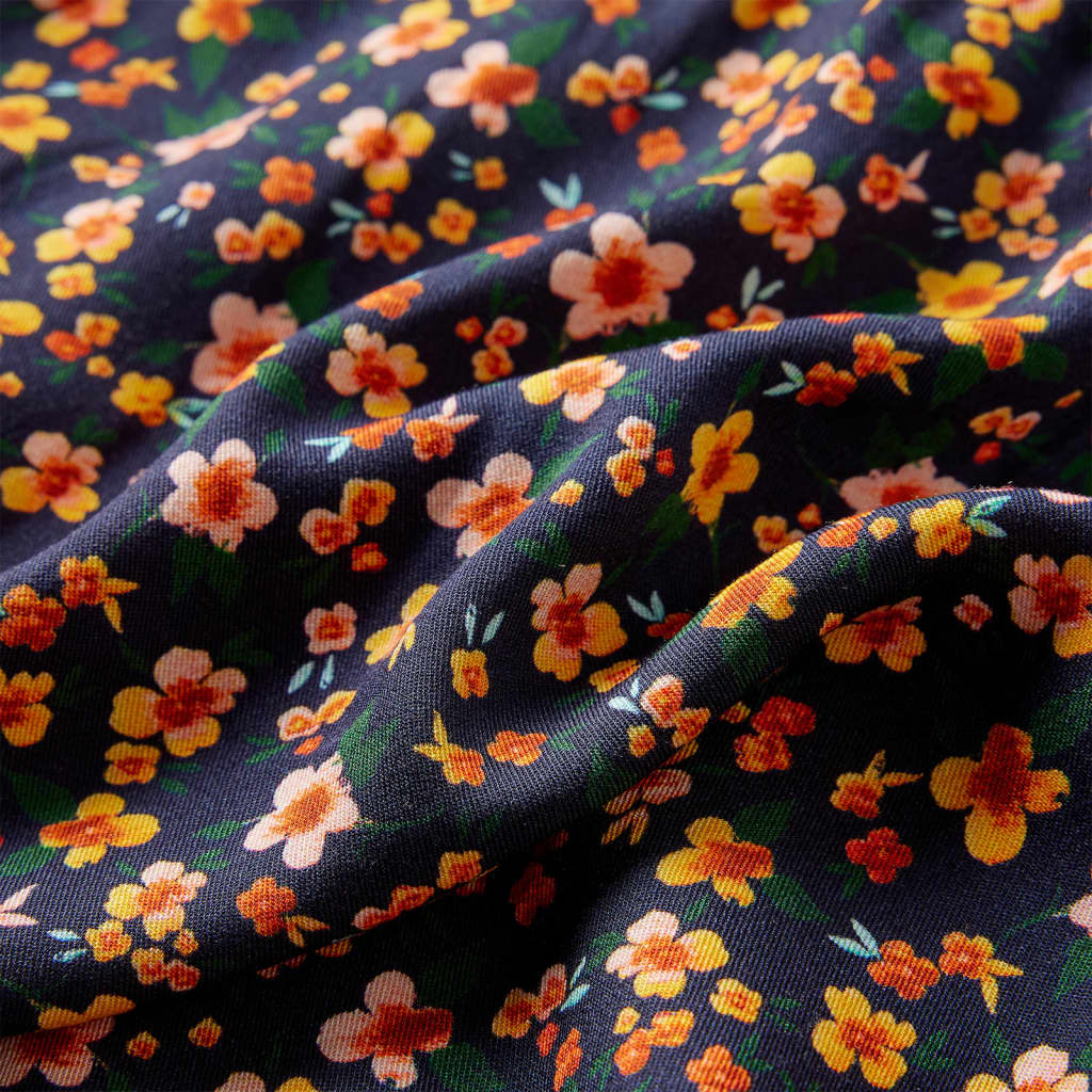 Kinderkleid Mit Langen Ärmeln Marineblau 92