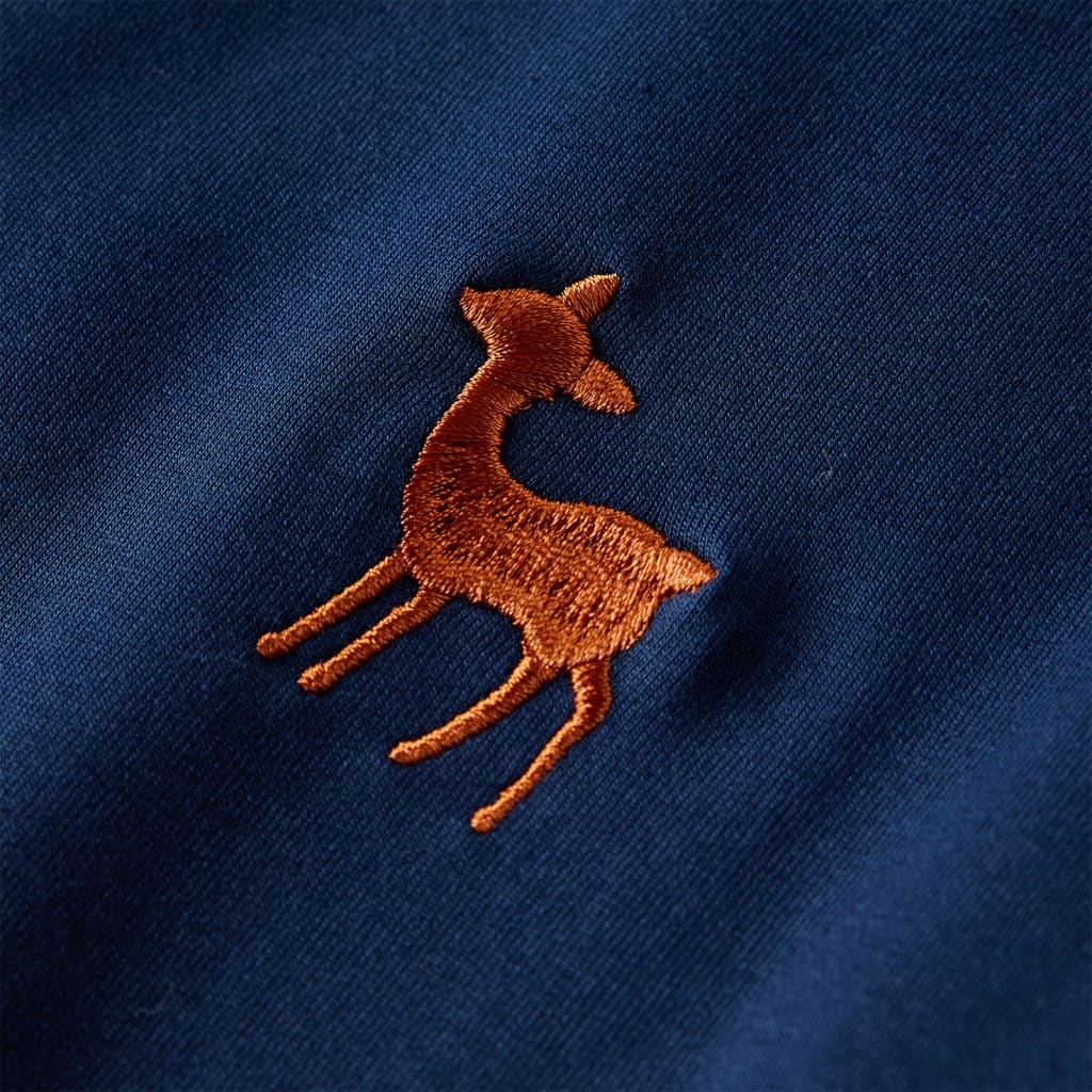 Kinderkleid Mit Langen Ärmeln Marineblau 104