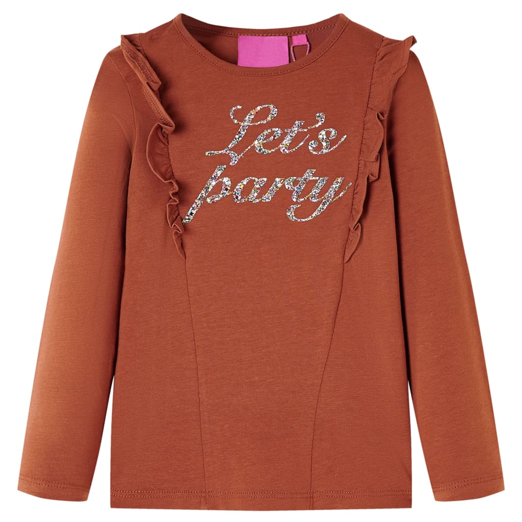 Kinder-Langarmshirt Helllila 104