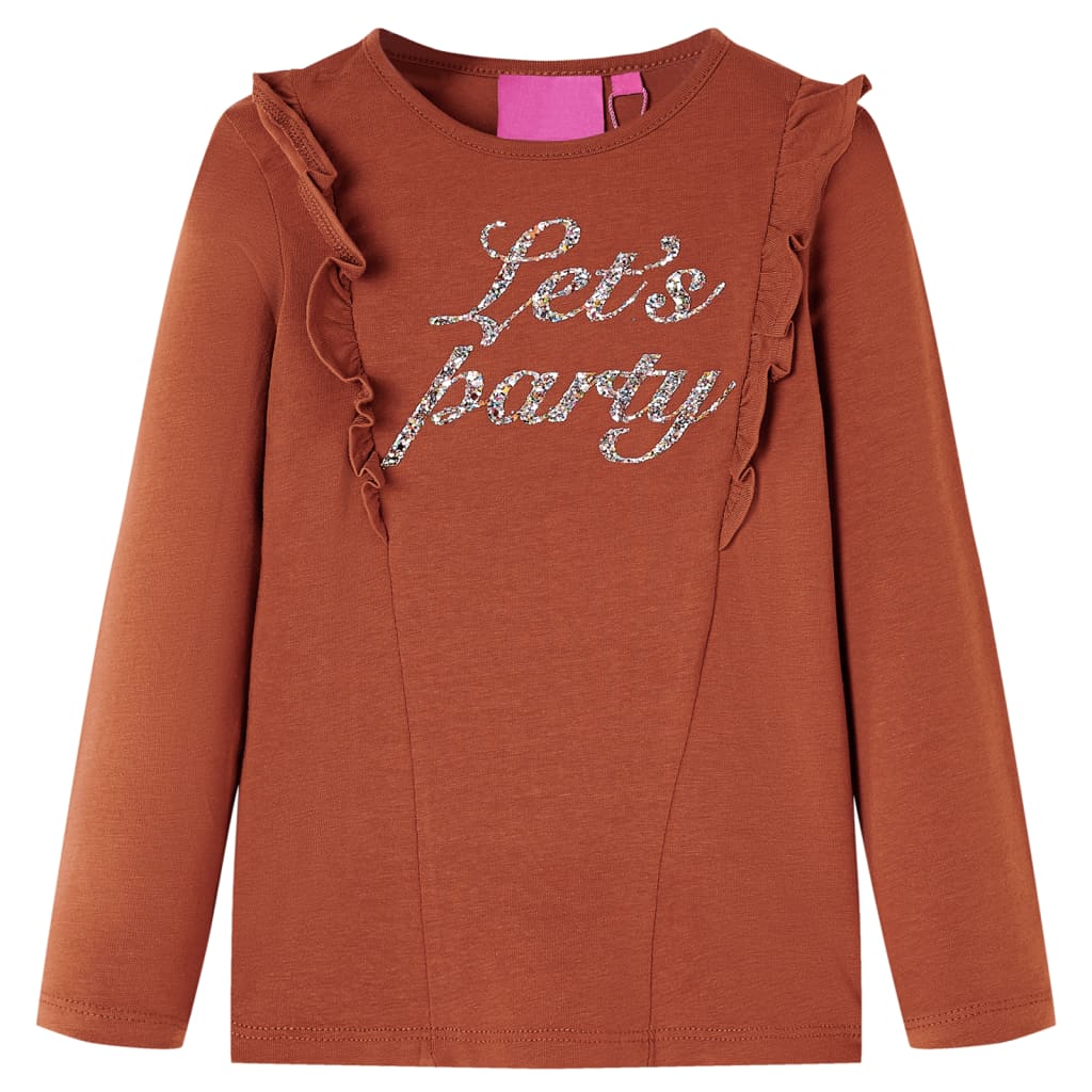 Kinder-Langarmshirt Helllila 104