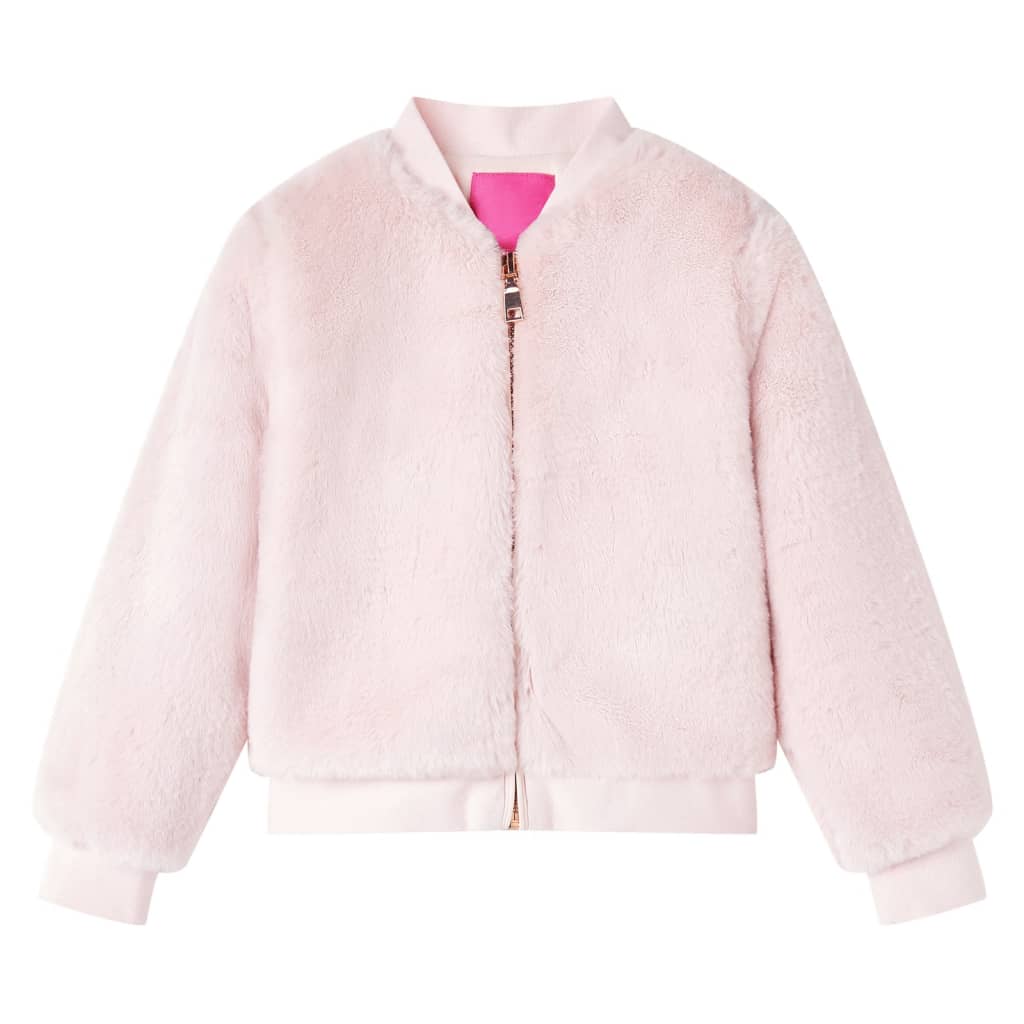 Kinderjacke Kunstpelz Zartrosa 92