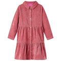 Kinderkleid Mit Langen Ärmeln Cord Altrosa 104