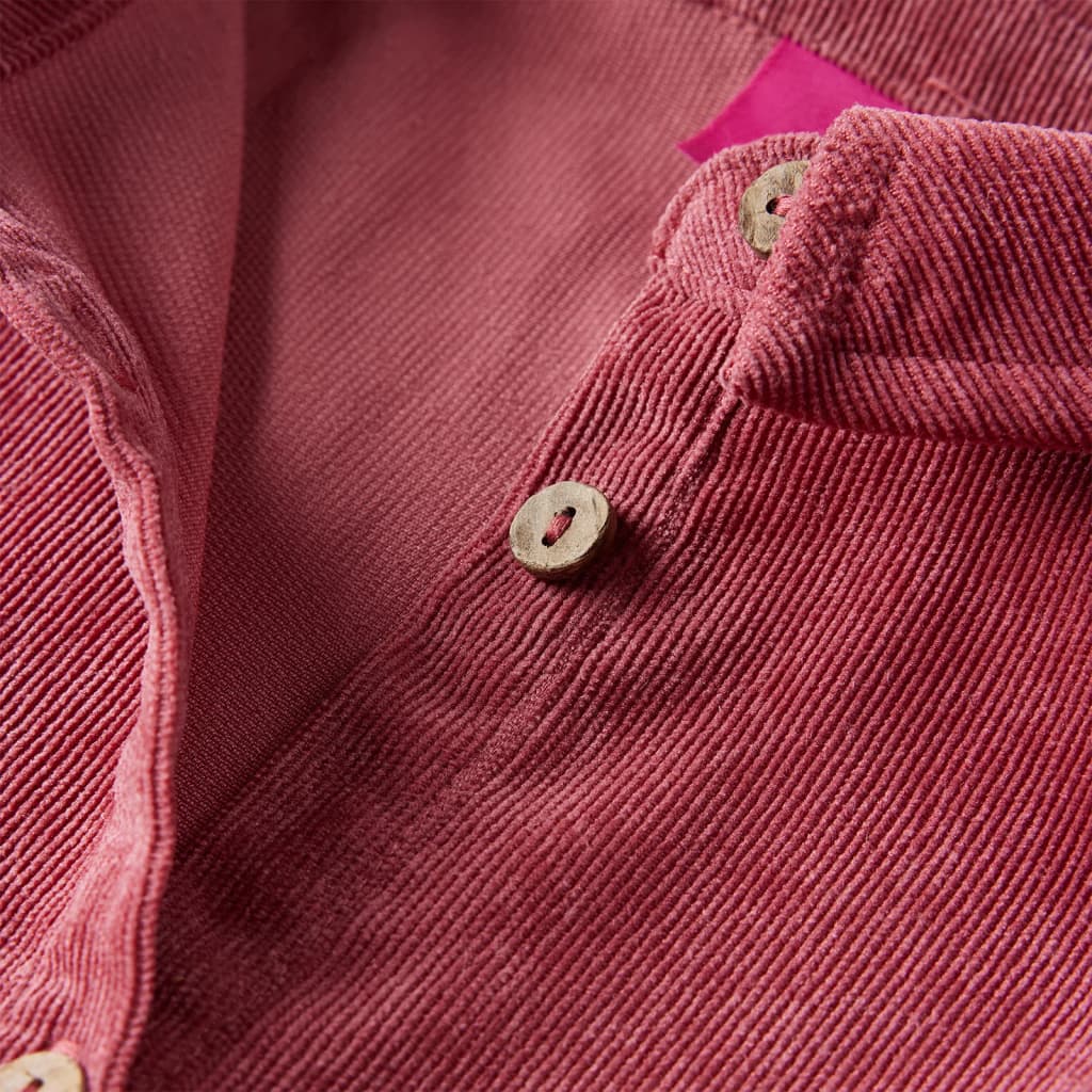 Kinderkleid Mit Langen Ärmeln Cord Altrosa 104