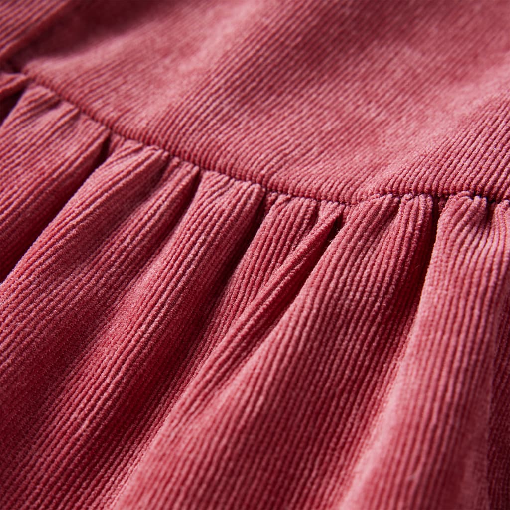 Kinderkleid Mit Langen Ärmeln Cord Altrosa 104