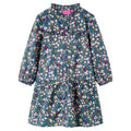 Kinderkleid Mit Langen Ärmeln Dunkelblau 128
