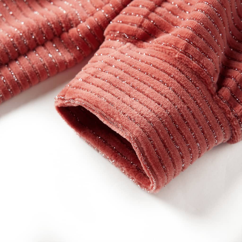 Kinderkleid Mit Langen Ärmeln Mittelrosa 92