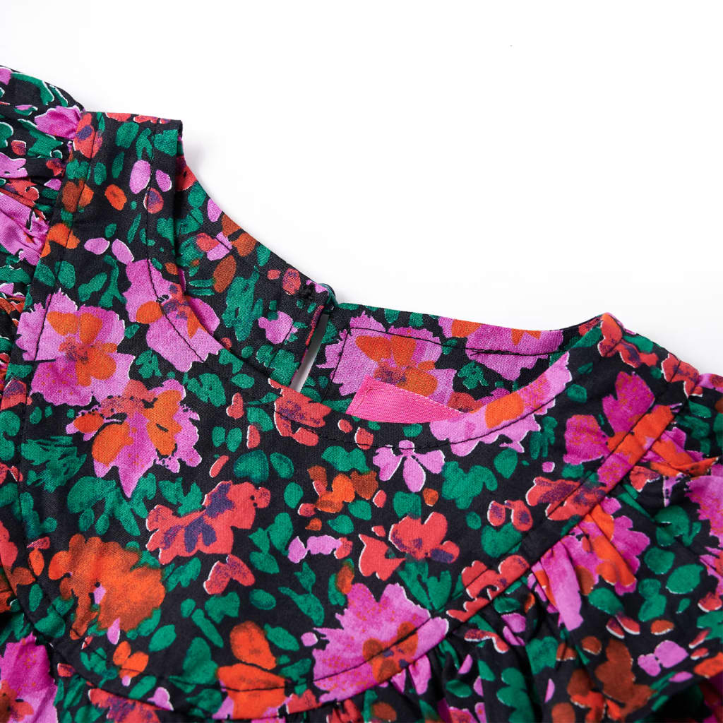Kinderkleid Mit Langen Ärmeln Knallrosa 128