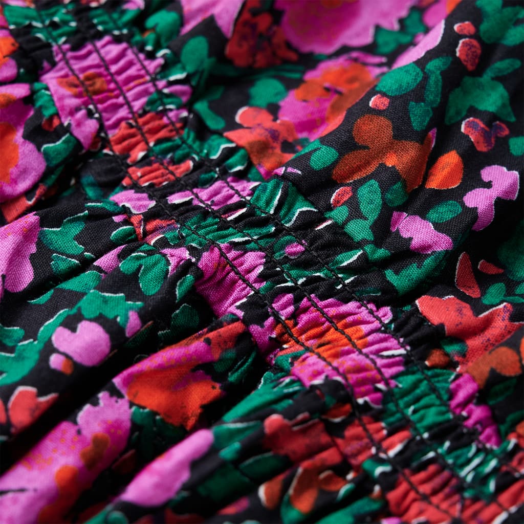 Kinderkleid Mit Langen Ärmeln Knallrosa 128