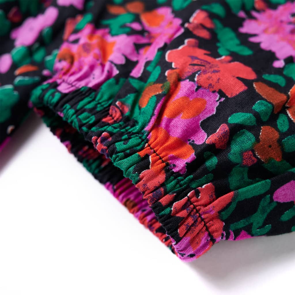 Kinderkleid Mit Langen Ärmeln Knallrosa 128