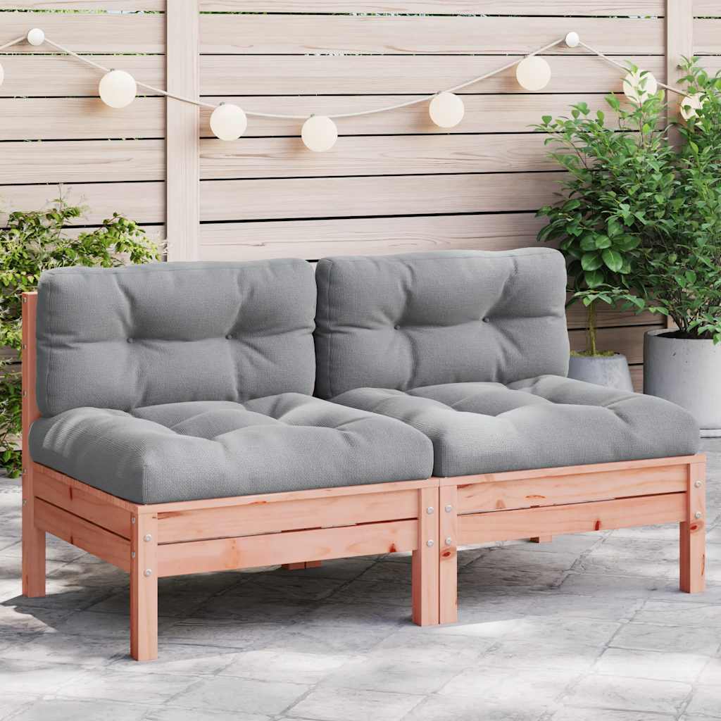 3-Tlg. Garten-Lounge-Set Mit Kissen In Creme Massivholz Kiefer