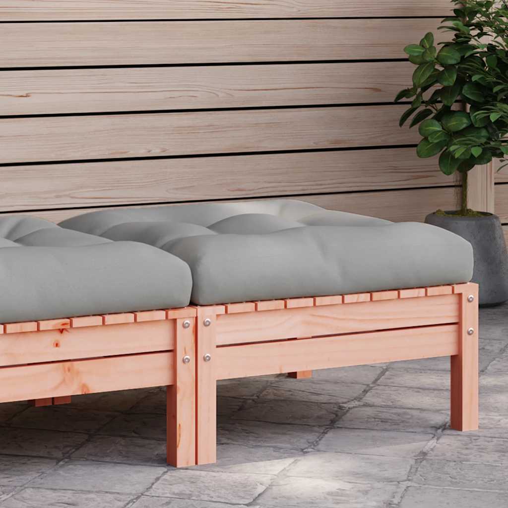 3-Tlg. Garten-Lounge-Set Mit Kissen In Creme Massivholz Kiefer
