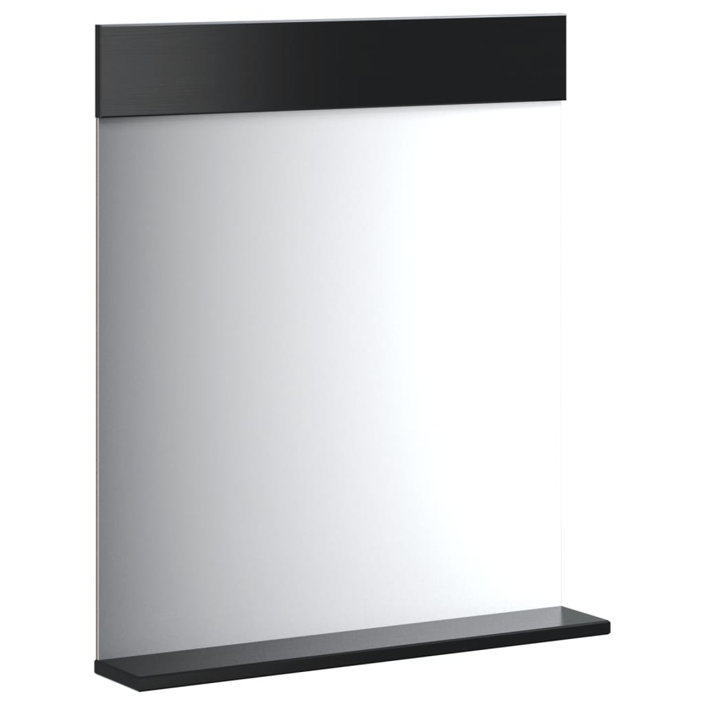 Badspiegel Mit Ablage Berg 60X12X70 Cm Massivholz