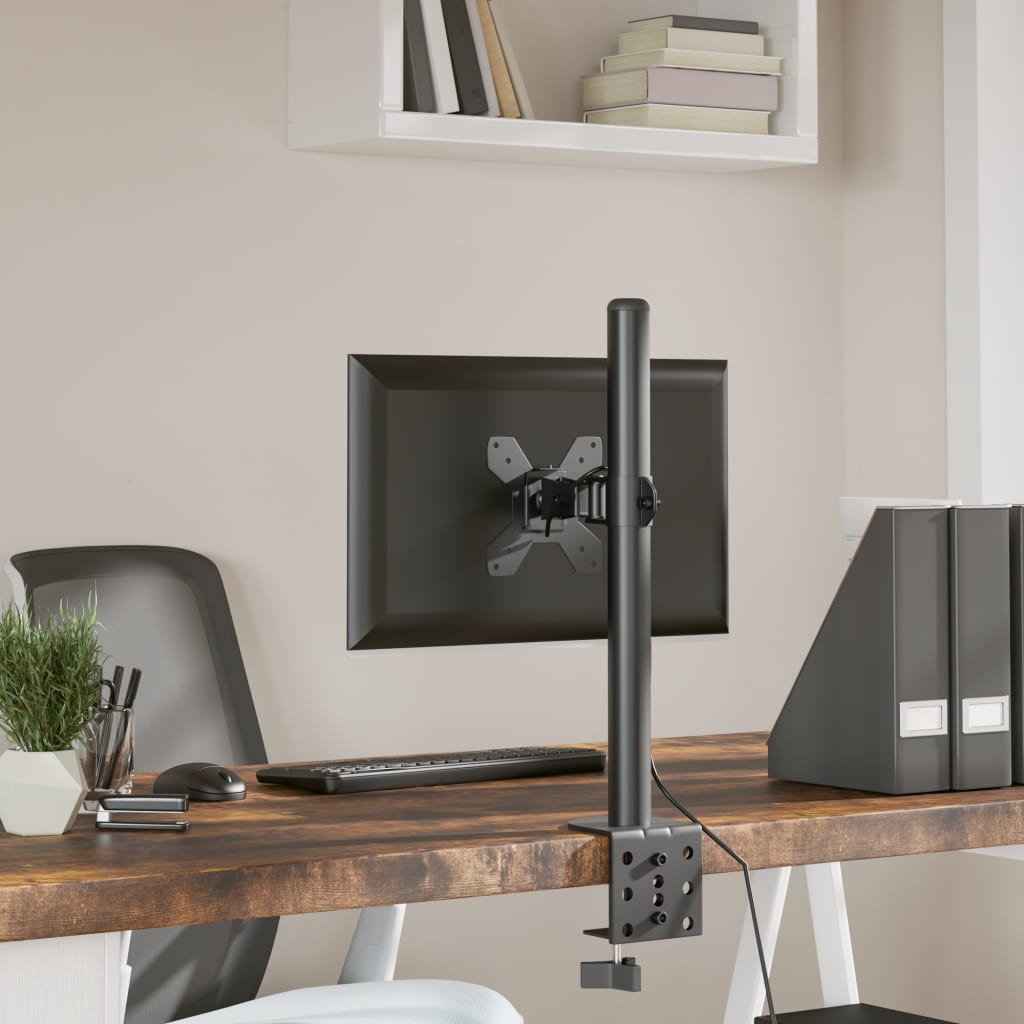 Monitorhalterung Schwarz Stahl Vesa 75/100 Mm