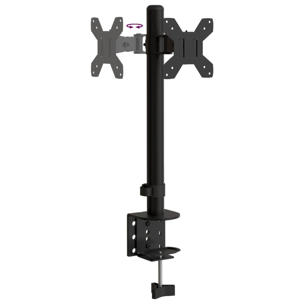 Monitorhalterung Schwarz Stahl Vesa 75/100 Mm