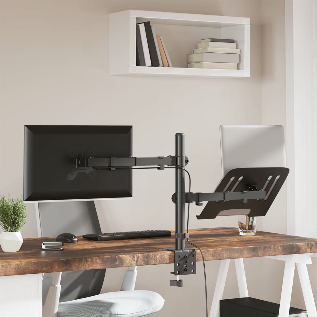 Monitorhalterung Schwarz Stahl Vesa 75/100 Mm
