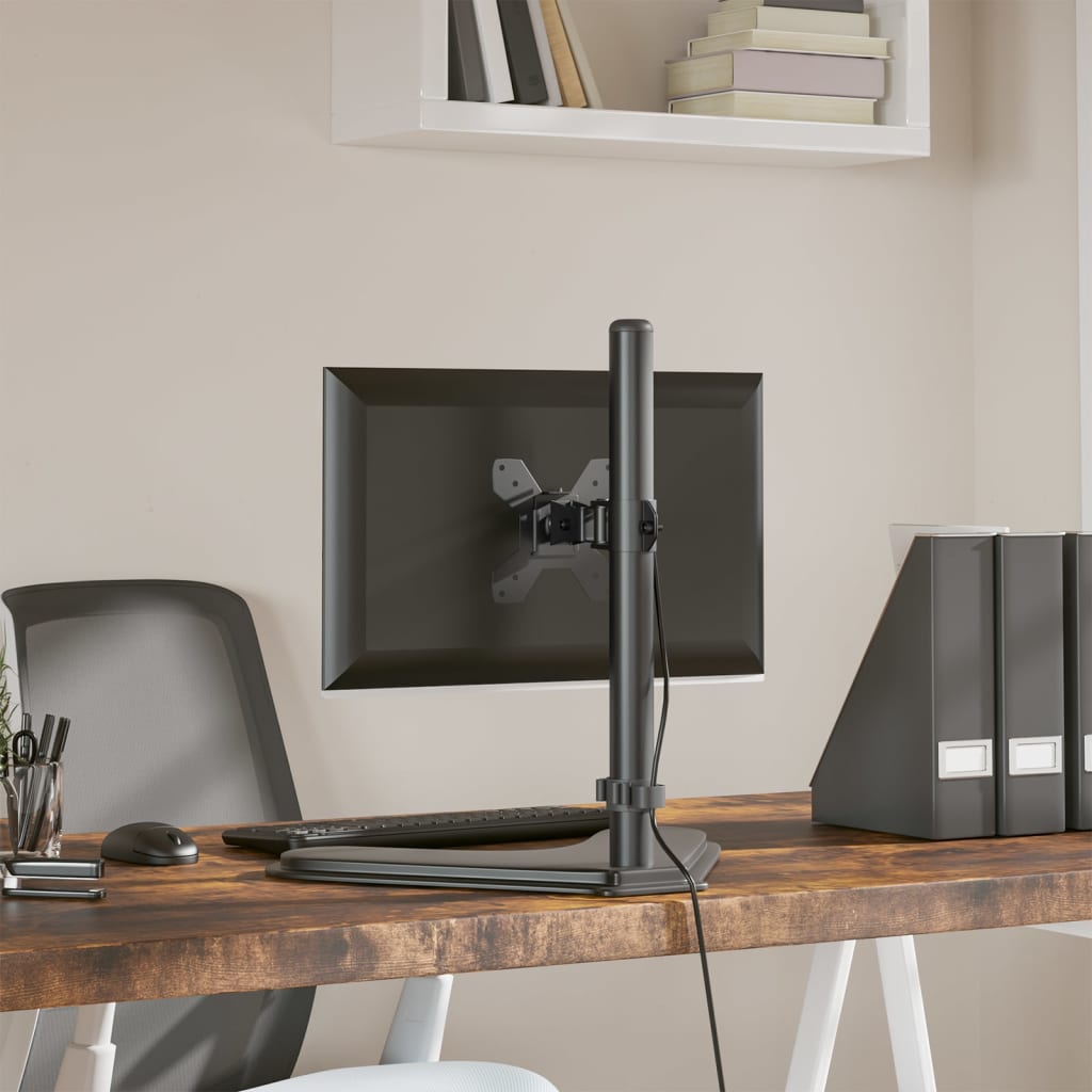 Monitorhalterung Schwarz Stahl Vesa 75/100 Mm