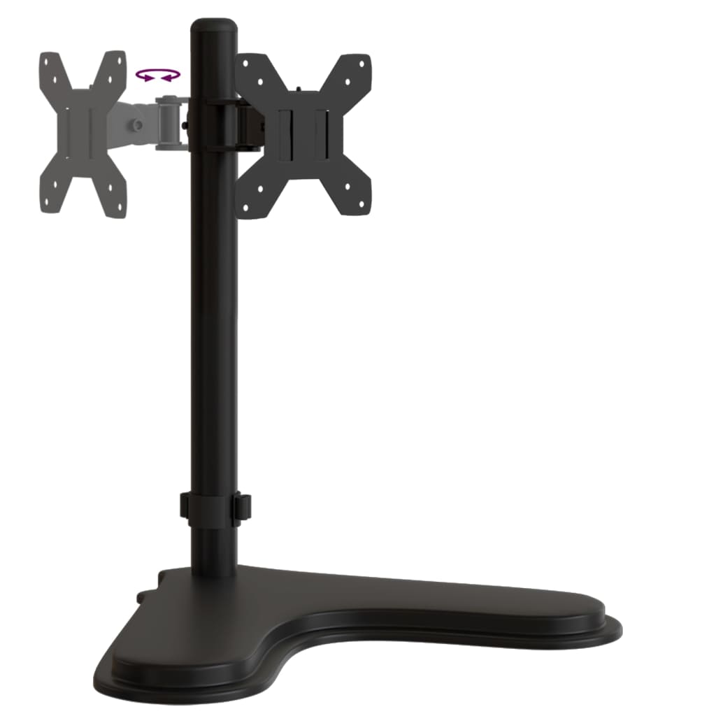Monitorhalterung Schwarz Stahl Vesa 75/100 Mm